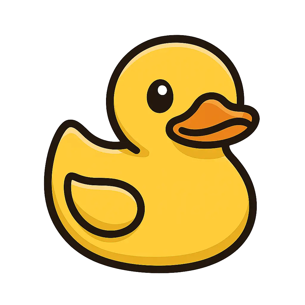 Yellow duck mascot